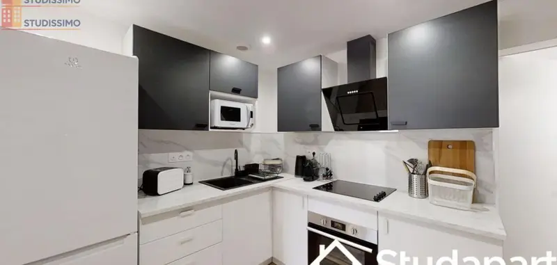 Studio meublé 11m² Toulouse 31300 - Meublé, chauffage inclus - Photo 3