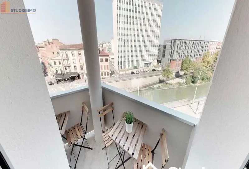 Studio meublé 14m² Toulouse centre - Calme, lumineux - Photo 2