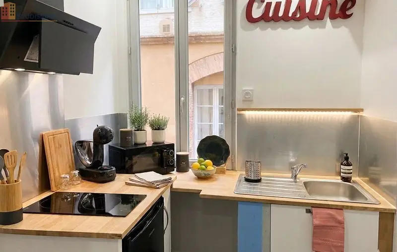 Studio meublé 21m² Toulouse centre - Climatisé, fibre incluse - Photo 5