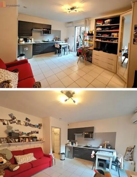 Studio 26m² Toulouse 31300 - Terrasse, meublé - Photo 3
