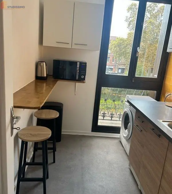 Studio meublé 25m² Toulouse 31500 - Proche gare, lumineux - Photo 3