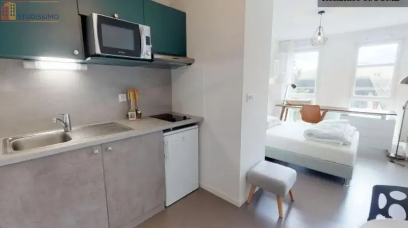 Studio meublé 23m² Rennes - DPE B, 1er étage - Photo 2