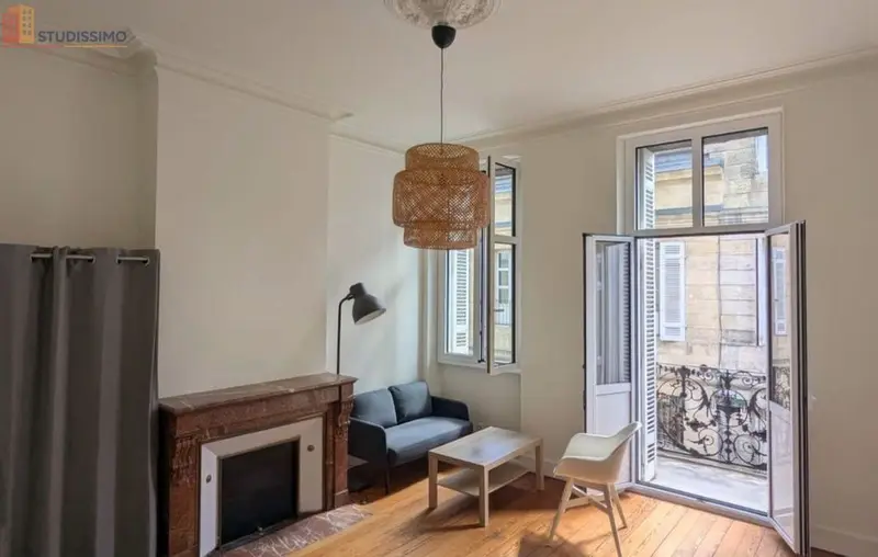 Studio meublé 28m² Bordeaux St-Seurin - Balcon, meublé - Photo 7
