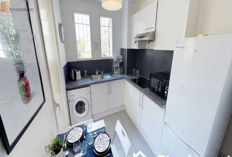Studio meublé 18m² Montpellier centre - Calme, lumineux - Photo 1