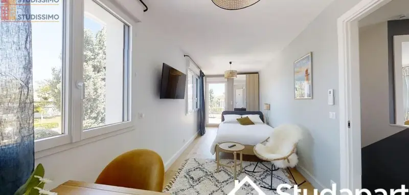 Studio meublé 12m² Mérignac - Meublé, DPE A - Photo 8