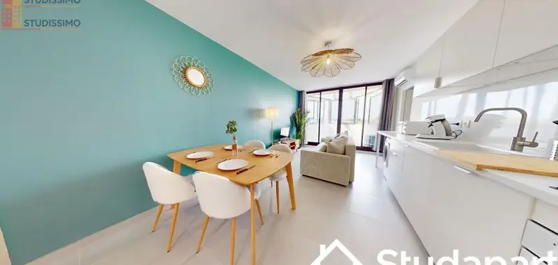 Studio meublé 12m² Montpellier 34070 - Étage élevé, lumineux - Photo 3