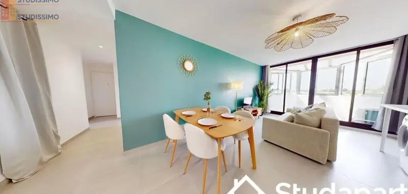 Studio meublé 12m² Montpellier 34070 - Étage élevé, lumineux - Photo 2