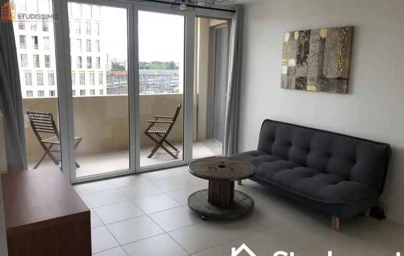 Studio meublé 11m² Bordeaux 33800 - Calme, lumineux - Photo 2