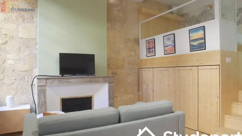 Studio meublé 27m² Bordeaux centre - Étage 2, DPE A - Photo 1