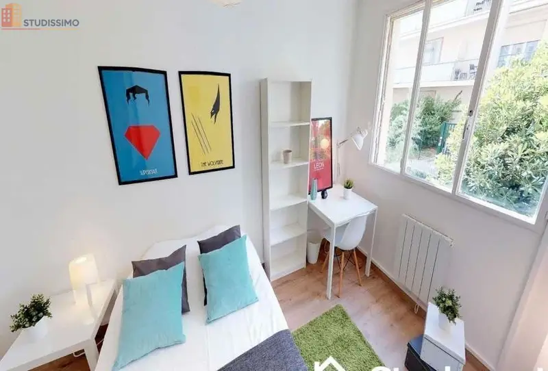 Studio meublé 12m² Montpellier centre - Calme, lumineux - Photo 4
