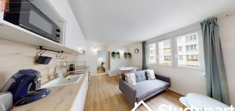 Studio meublé 10m² Montpellier 34000 - Meublé, DPE B - Photo 2