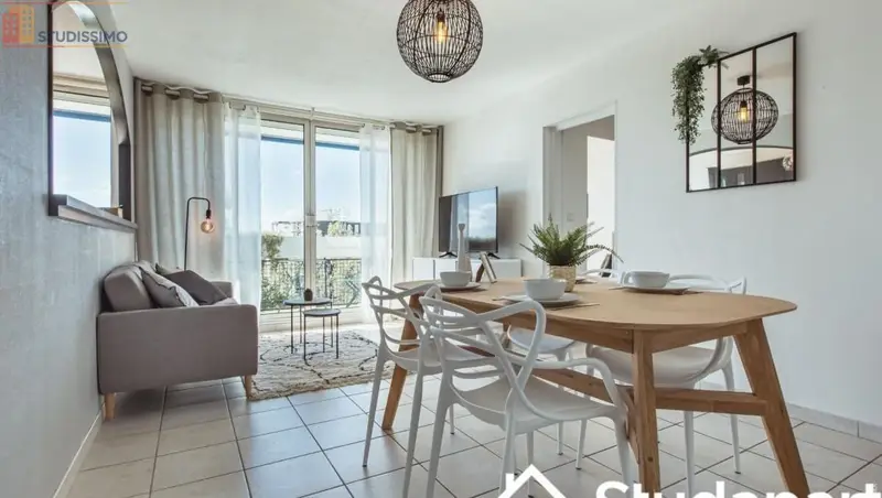 Studio meublé 9m² Mérignac - Calme, 5e étage - Photo 4