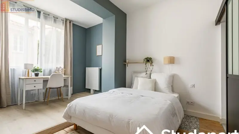 Studio meublé 18m² Bordeaux 33100 - Lumineux, DPE A - Photo 2