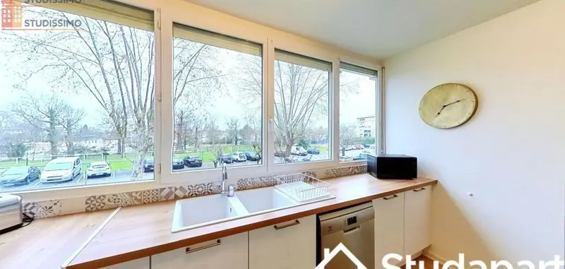 Studio meublé 11m² Talence - Calme, lumineux - Photo 10