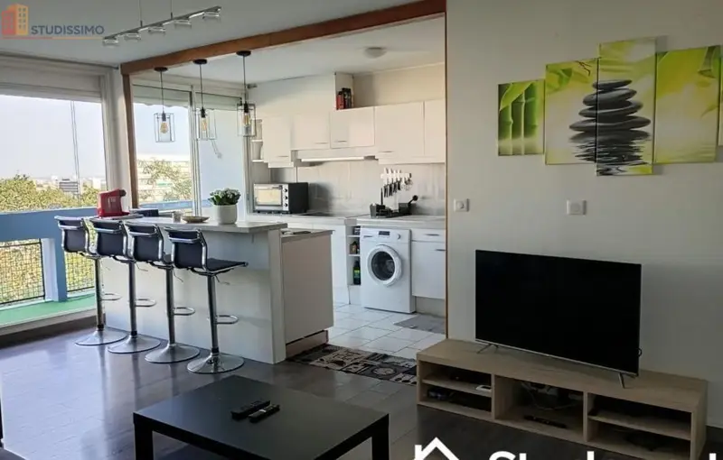 Studio meublé 11m² Mérignac - Étage élevé, lumineux - Photo 1