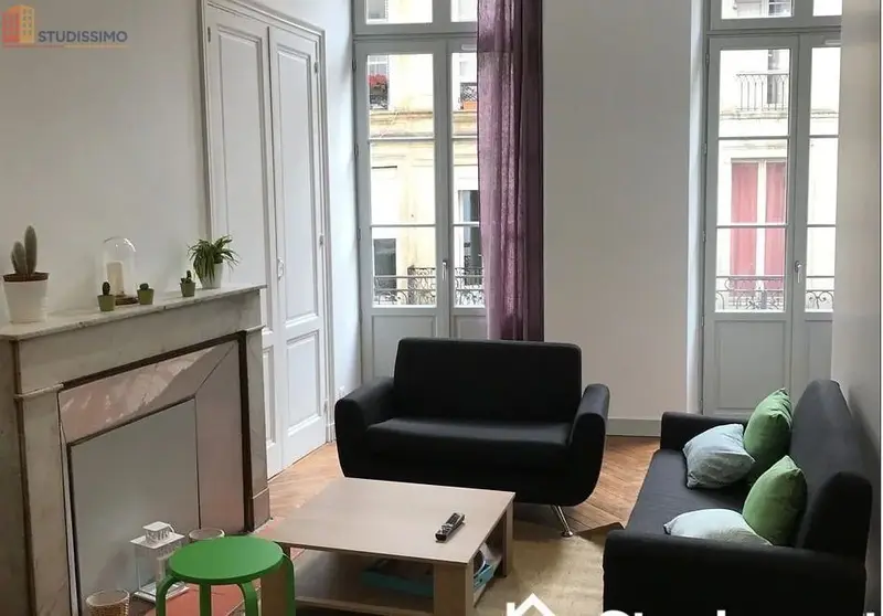 Studio meublé 12m² Bordeaux centre - Calme, lumineux - Photo 3