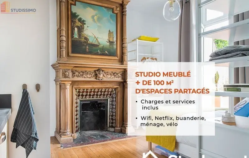 Studio meublé 20m² Bordeaux centre - Lumineux, DPE A - Photo 1