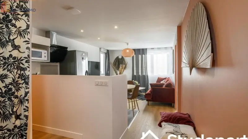 Studio meublé 9m² Bègles - Meublé, DPE A - Photo 3