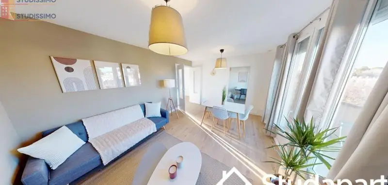 Studio meublé 9m² Montpellier 34080 - Meublé, DPE C - Photo 2