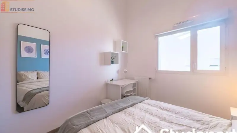 Studio meublé 11m² Bordeaux 33300 - Calme, lumineux - Photo 2