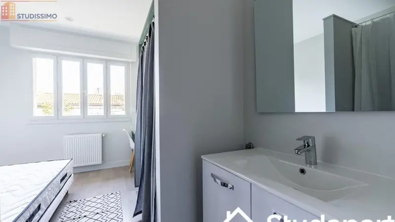 Studio meublé 12m² Talence - Chambre équipée, DPE A - Photo 1