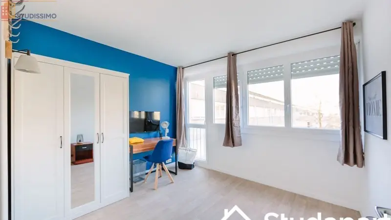 Studio meublé 11m² Rennes 35200 - Calme, lumineux - Photo 1