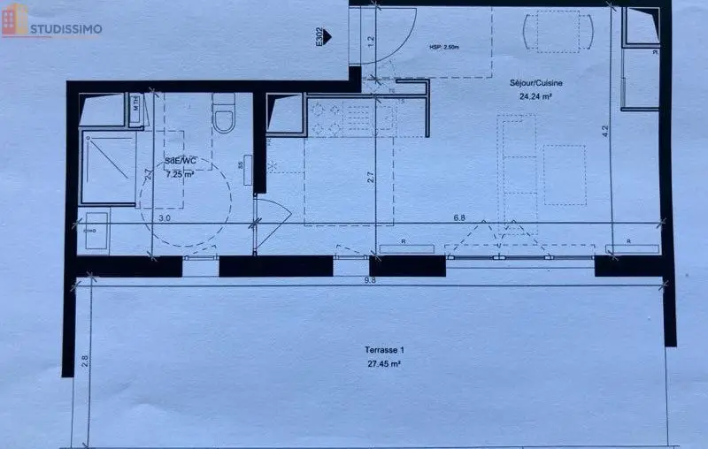 Studio 31m² Bordeaux 33100 - Terrasse, quartier Darwin - Photo 3