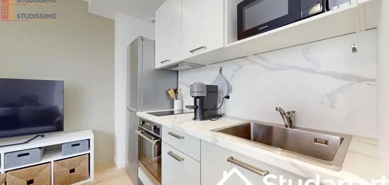 Studio meublé 9m² Rennes - Petite surface, meublé - Photo 9