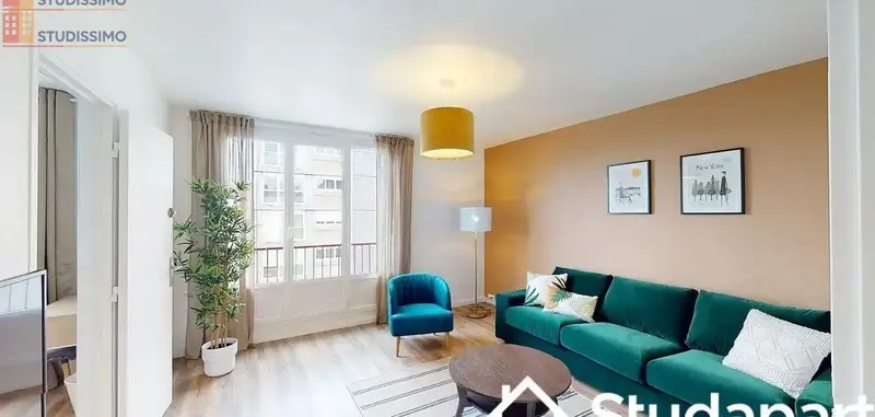 Studio meublé 9m² Rennes centre - Calme, au 4e étage - Photo 4