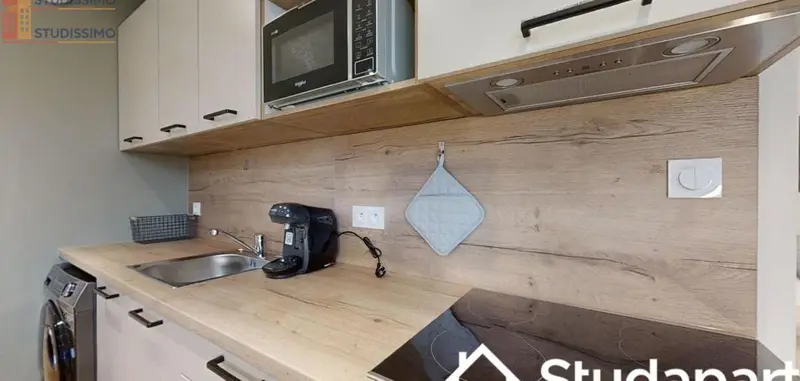 Studio meublé 10m² Rennes 35000 - DPE A - Photo 2