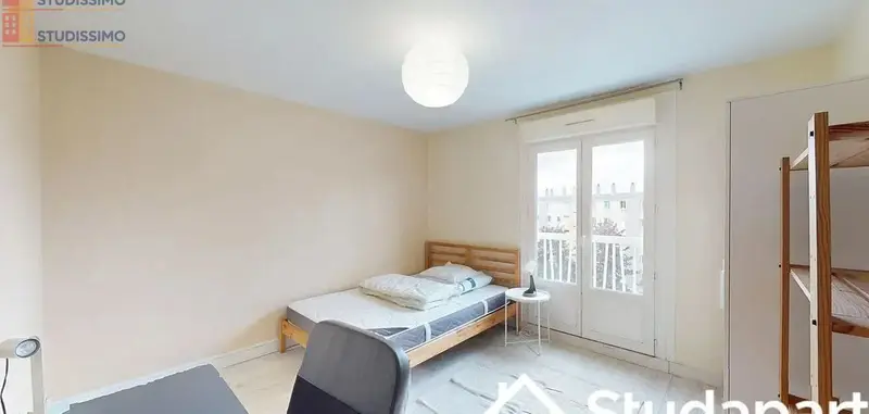 Studio meublé 9m² Rennes centre - Calme, lumineux - Photo 4