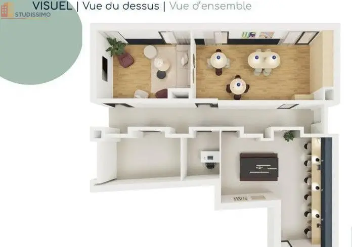 Studio meublé 22m² Rennes 35000 - Meublé, équipé - Photo 2