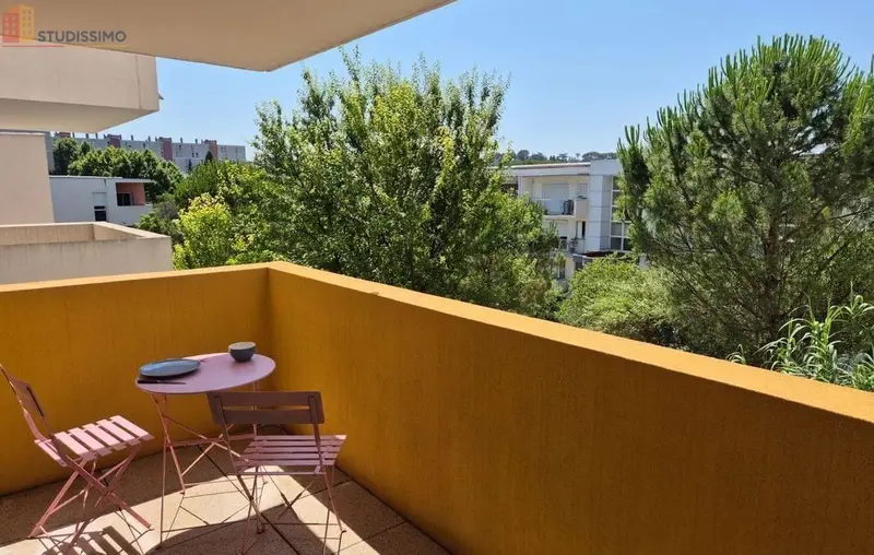 Studio 23m² Montpellier 34080 - Meublé, terrasse - Photo 2
