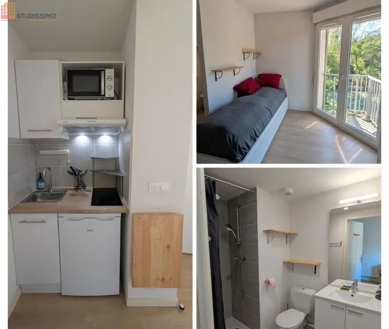 Studio meublé 18m² Pessac - Meublé, calme - Photo 2