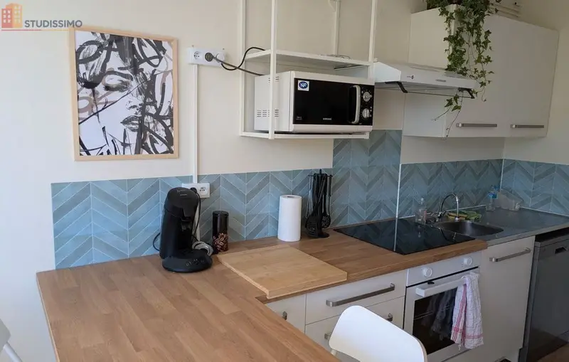 Studio meublé 17m² Talence - Balcon, proche stade - Photo 2