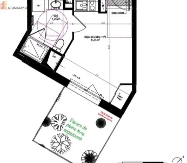 Studio 20m² Rennes centre - Meublé, proche Saint-Martin - Photo 5