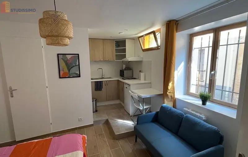 Studio meublé 18m² Villeneuve-lès-Béziers centre - Meublé, centre-ville - Photo 2