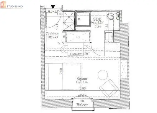 Studio 18m² Montpellier centre historique - Photo 1