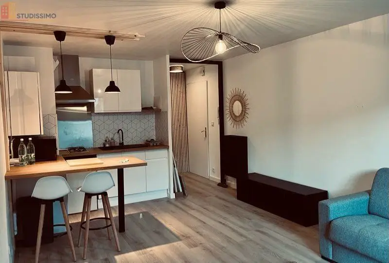 Studio meublé 28m² Rennes 35000 - Terrasse, lumineux - Photo 3