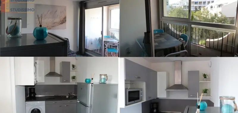 Studio meublé 25m² La Grande-Motte - Meublé, disponible sept.-juin - Photo 2