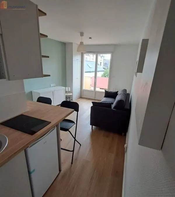 Studio meublé 17m² Rennes 35000 - Meublé, calme - Photo 2