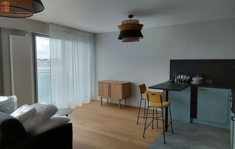 Studio meublé 37m² Rennes centre - Lumineux, 11e étage - Photo 3
