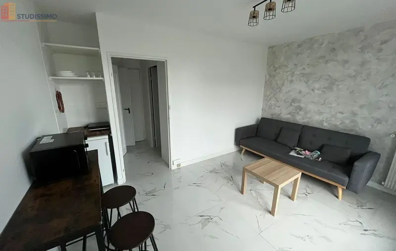 Studio 20m² Joué-lès-Tours - Meublé, 2e étage - Photo 4
