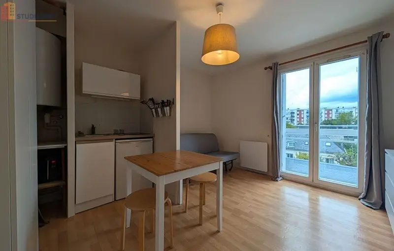 Studio meublé 19m² Joué-lès-Tours - Meublé, DPE C - Photo 1