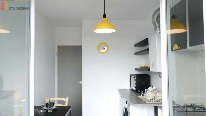 Studio meublé 33m² Joué-lès-Tours - Balcon, parking - Photo 14