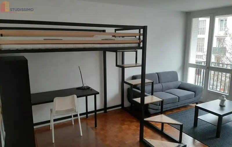 Studio meublé 27m² Tours 37000 - Parking, meublé - Photo 3