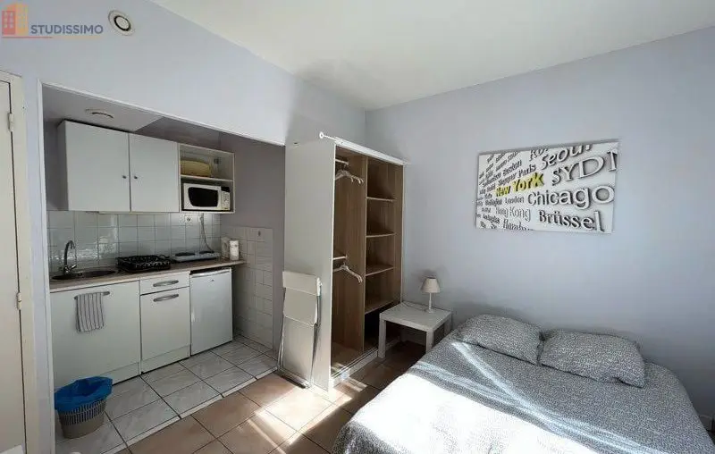 Studio meublé 16m² Tours Grammont - Terrasse, lumineux - Photo 11
