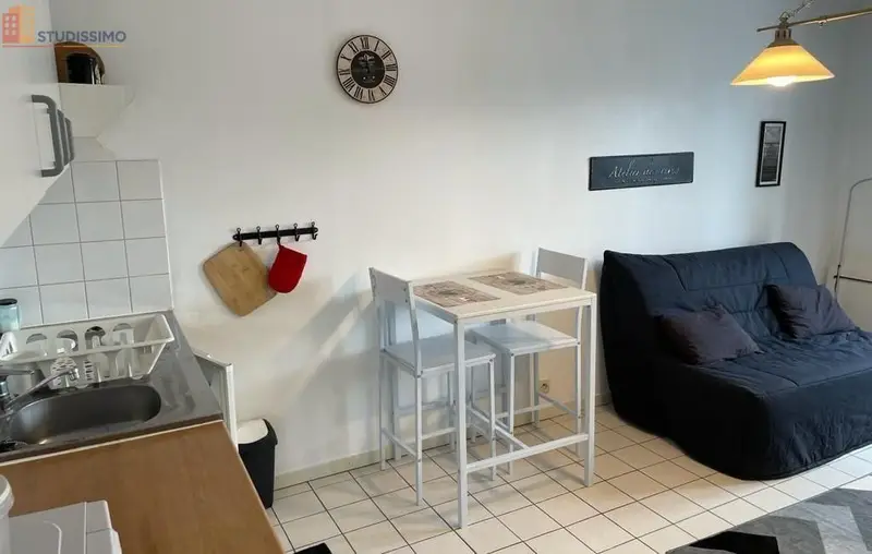 Studio meublé 22m² Chambray-lès-Tours - Rénové, proche hôpital - Photo 10