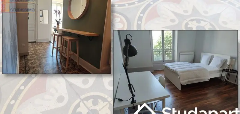 Studio meublé 20m² Grenoble centre - Lumineux, DPE A - Photo 5