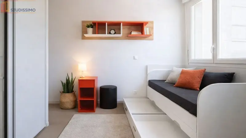 Studio meublé 19m² Grenoble 38100 - Moderne, prêt à vivre - Photo 12